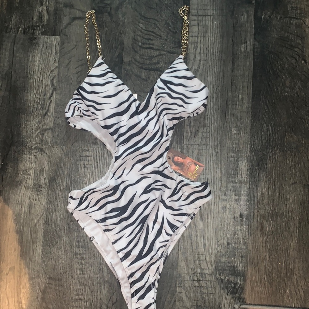 Zebra bathing suit new with tags